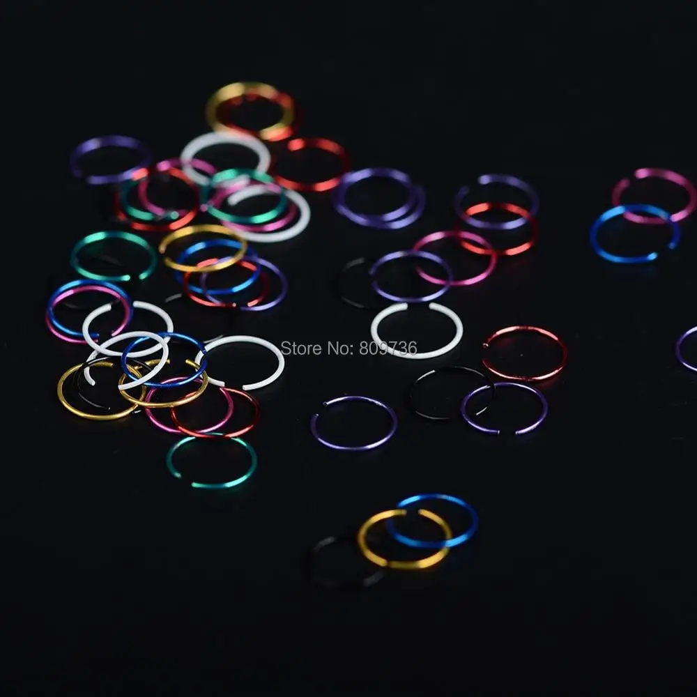 20PCS Multicolors Medico Narice Naso Finto Cerchio Clip Sul Naso Anelli Setto Piercing Del Corpo Bijoux Gioielli Per Le Donne All'ingrosso