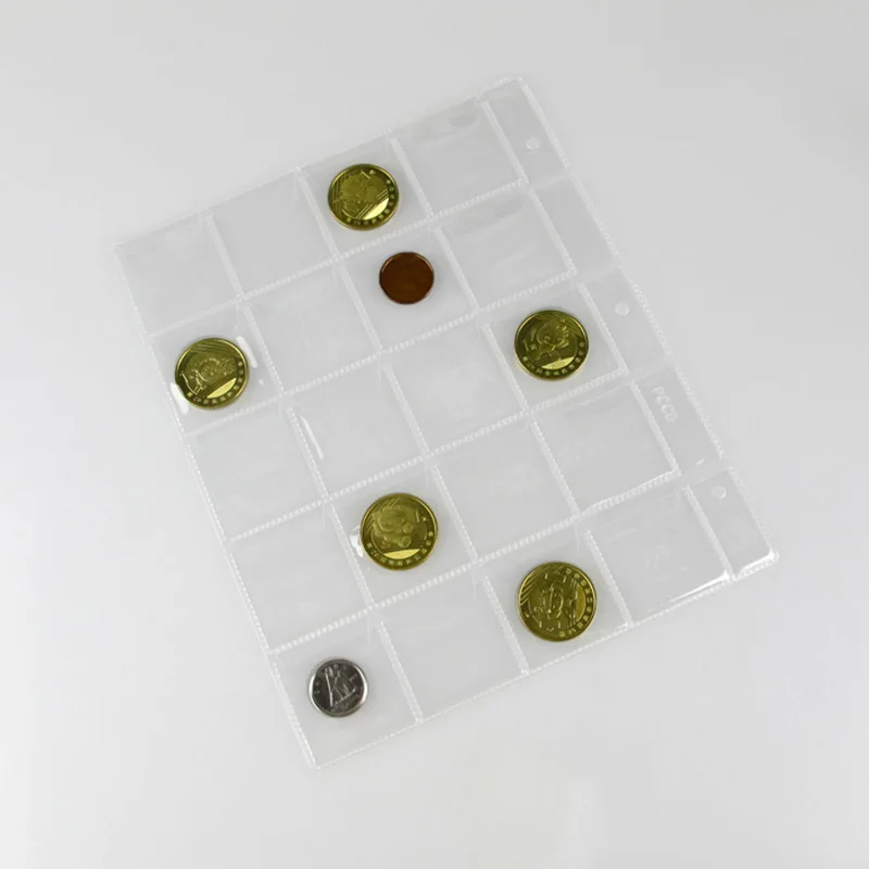 3 Hole - PCCB-MINGT MICRO.V0.5  leather empty coin album Commemorative Coin Collection album