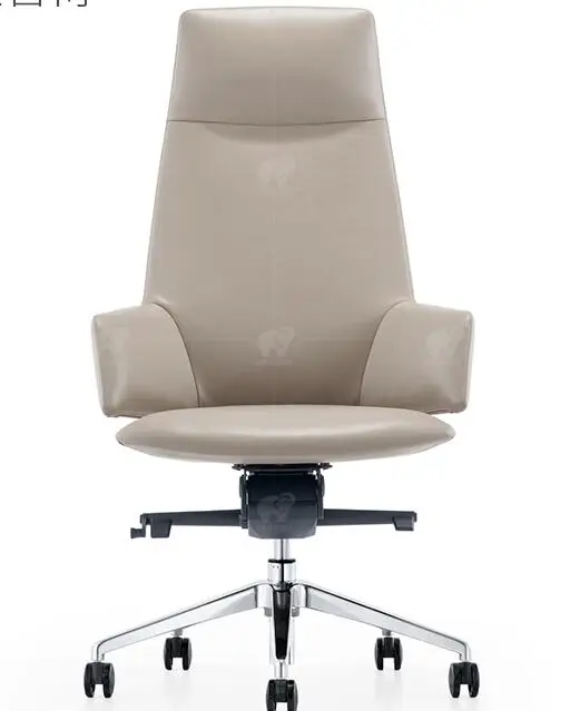 Leather boss chair reclining computer chair home modern minimalist conference chair designer office chair.