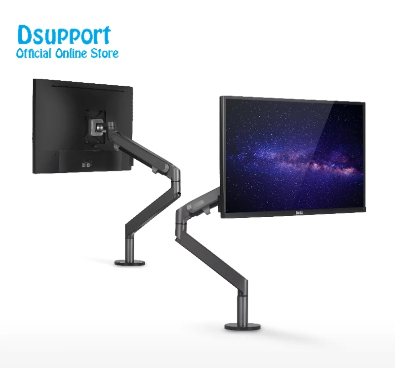 

Aluminum height adjustable 17-32 inch LCD LED Monitor Holder Arm Bracket 360 Degree Rotate Computer Monitor Mount Stand OZ-1