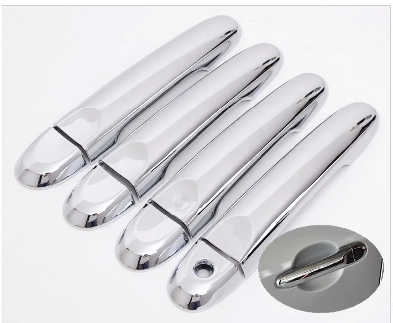 

FUNDUOO For Nissan Note E12 Versa / Tiida 2013 - 2018 Nissan March Micra 2010 - 2015 New Chrome Car Side Door Handle Cover Trim