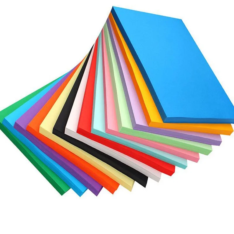 100pcs 29.7*42cm A3 Colorful Black White Kraft Paper 120g Blank Paperboard Paper DIY Gift Card Free Shipping ZA5517