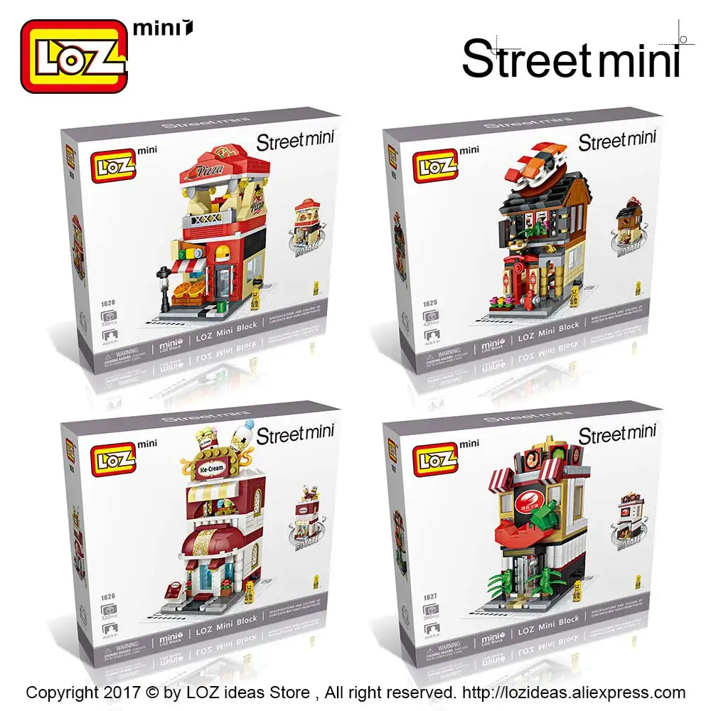LOZ Mini Blocks Building Blocks Architecture DIY Bricks City Series Mini Street Model Store Shop Assembly Toy Kid Educational