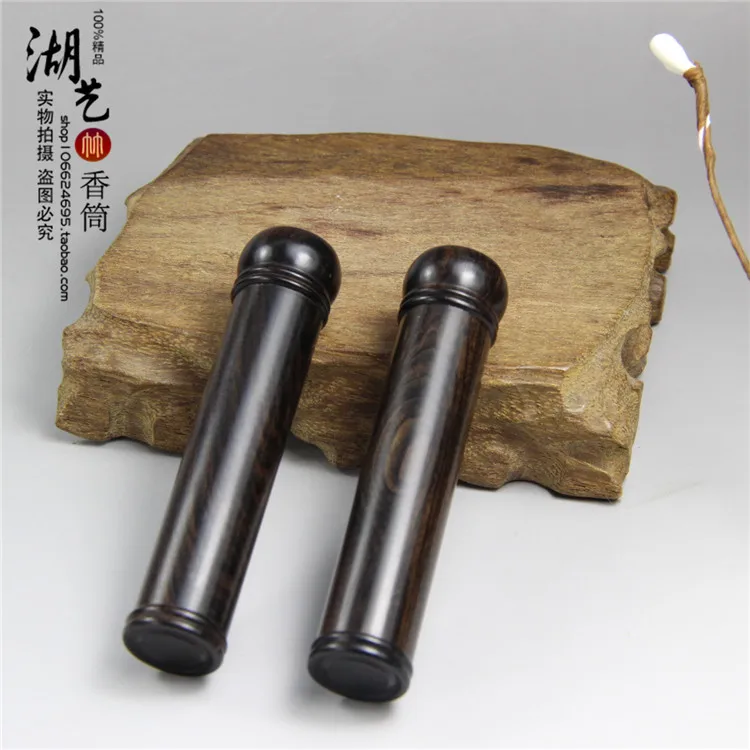 Delicate ebony screw toothpicks extinguishers Sachet powder tube plug cone incense smoke pipe Bamboo tube teachers