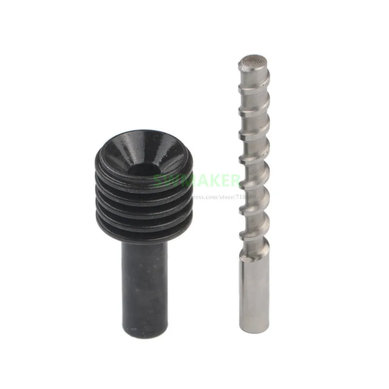 Ceramic Mud Powder Extruder Micro Screw Throat Feed Rod + Feed barrel 3D Printer parts