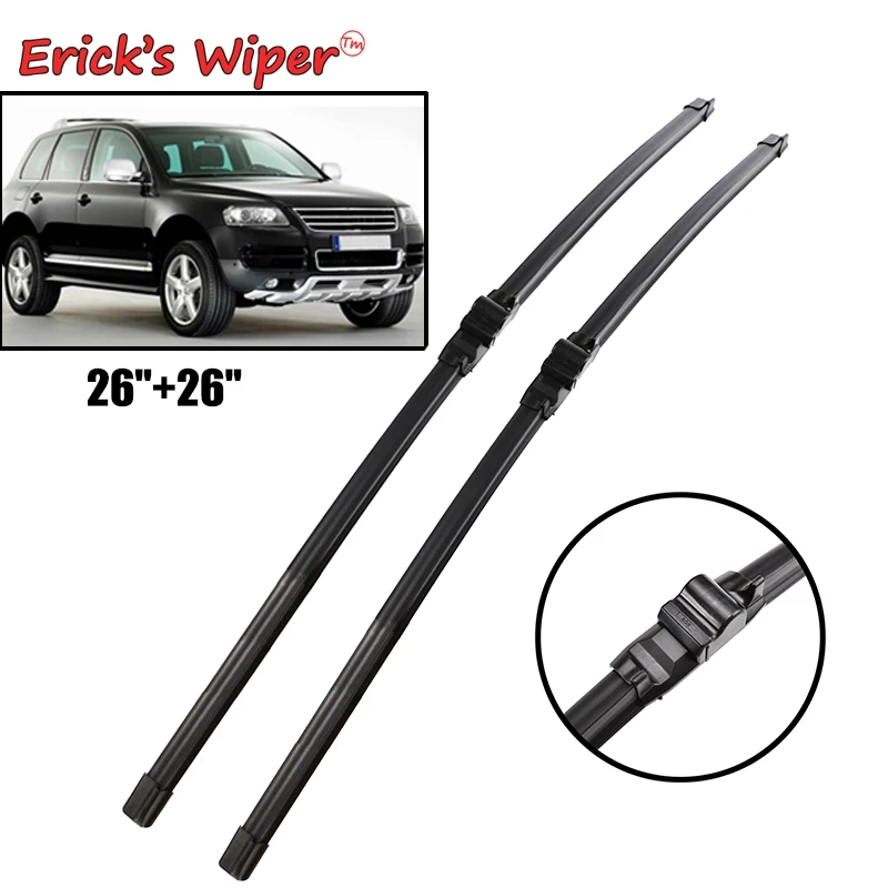 Erick\'s Wiper LHD Front Wiper Blades For VW Touareg 2003 2004 2005 2006 Windshield Windscreen Window 26\