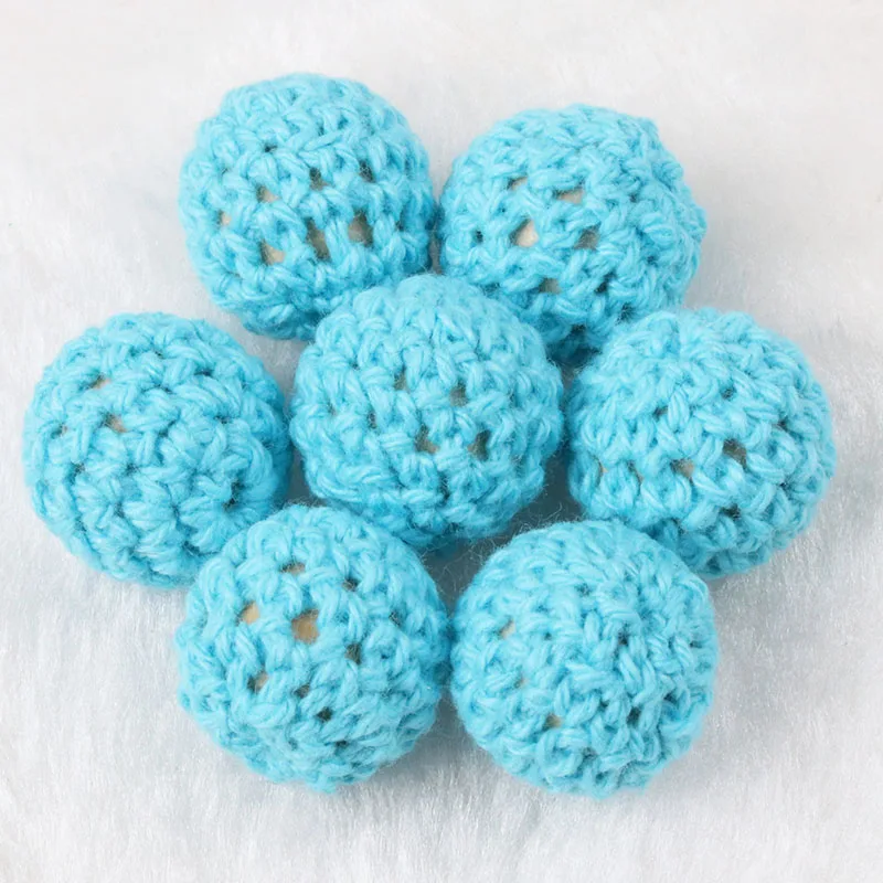 5 PCS Elegant 16mm Crochet Beads Woolen Yarn For Choose Knitted By Cotton Thread DIY Jewellery Making MT2004-16mm