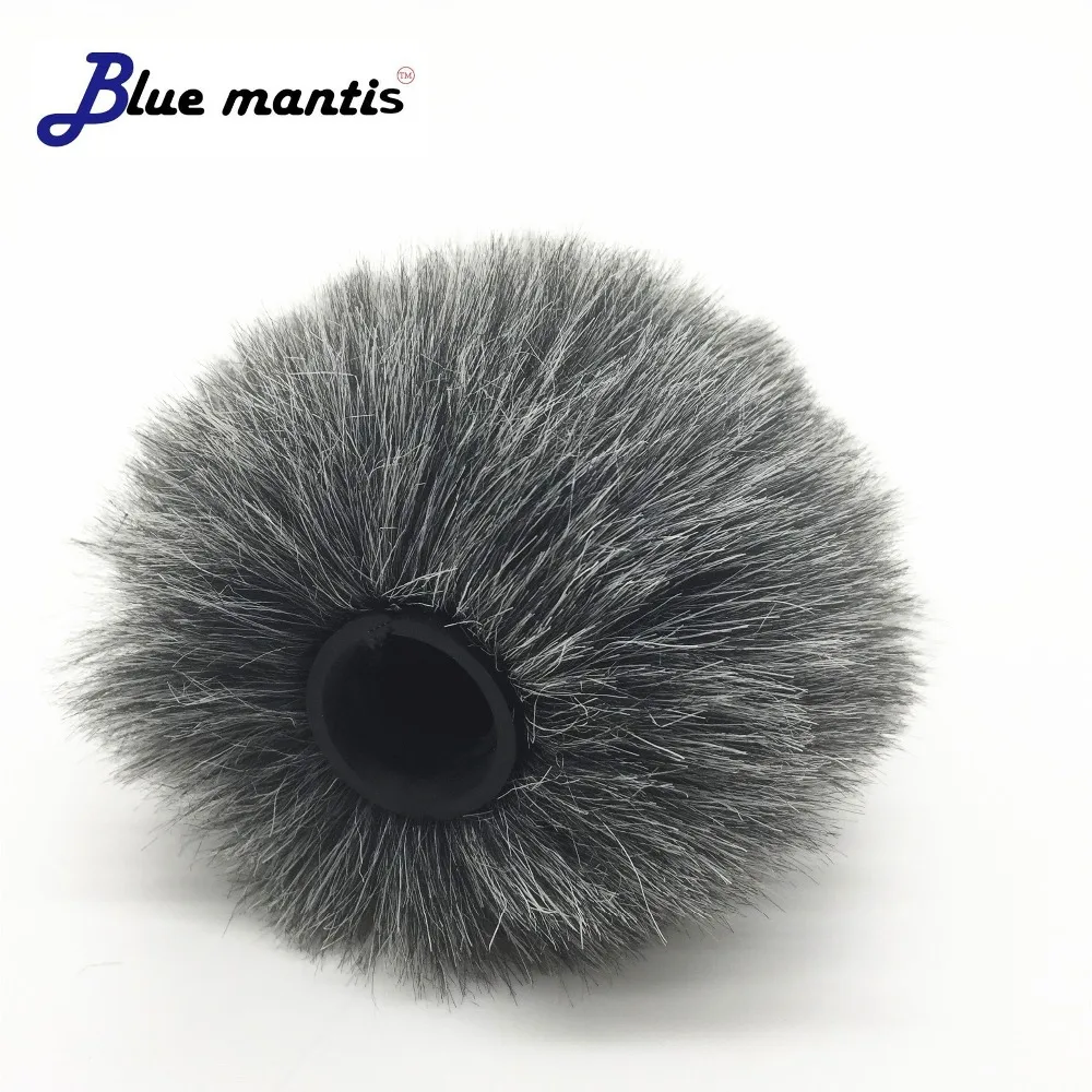 Outdoor Professionelle Pelz Windschutzscheibe Für Rode Video Mic Künstliche Pelz Winddicht Windschutzscheibe Für BOYA MM1 Micro Blue Mantis – Detail 5