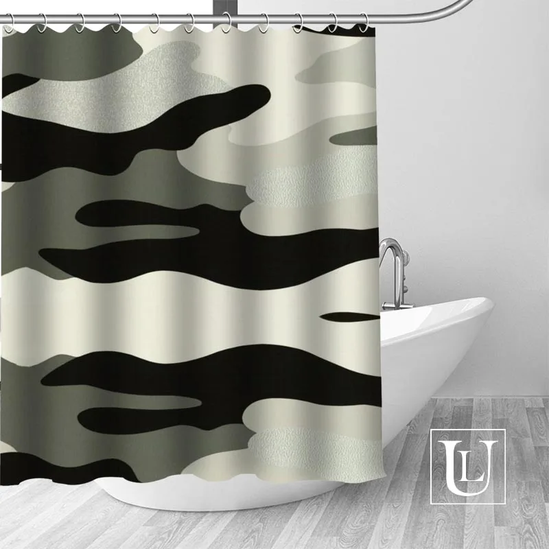 Woodland Camo Funky Shower Curtains Custom Bathroom Curtain Waterproof Bathroom Fabric Polyester Shower Curtain 1pcs custom