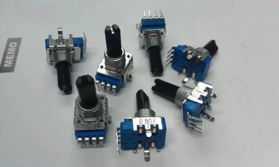 

5pcs Made in China RK11 potentiometer vertical B10K 18MM axis, the package thread amount from 18mm