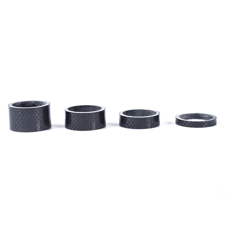 BXT Full Carbon Fiber 3K Glossy Spacer Headset Fork Washer, Bicycle Parts, 1 1/8 \