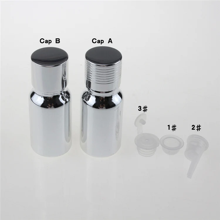

100pcs silver 10ml oil glass bottle with aluminum cap , 10 ml essential oil bottles , wholesale bottle grade sub-bottling