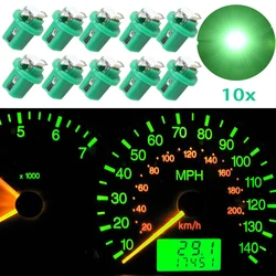 10pcs Green B8.5D 509T B8.5 5050 Led 1 SMD T5 Lamp Auto Wedge Car Gauge Dash Bulb Dashboard Instrument Light 12V Car Styling