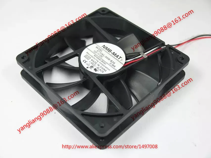 

NMB-MAT 4710KL-04W-B39 E00 DC 12V 0.36A 120X120X25mm Server Cooling Fan