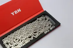 YBN-SLA110-Ti 11 Speed Bike Chain, Gold, Silver, Colorful 116 Link