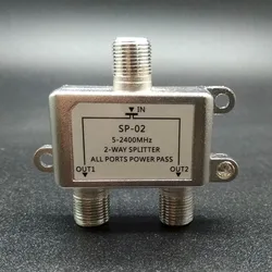 2018 2 vías HD Digital coaxial Cable divisor bidireccional MoCA 5-2500MHz conector satélite TV receptor diseñado para STV/CATV