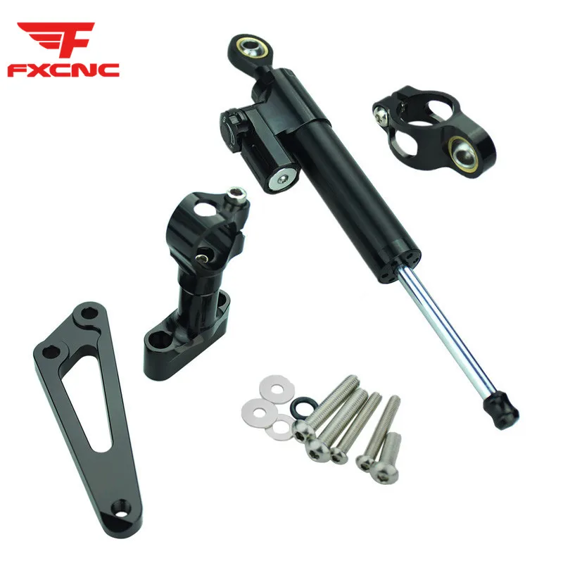 For Honda CB600F HORNET 2007 - 2016 2015 2014 Aluminum Motorcycle Stabilizer Damper Steering Mount Bracket Holder Support Kit