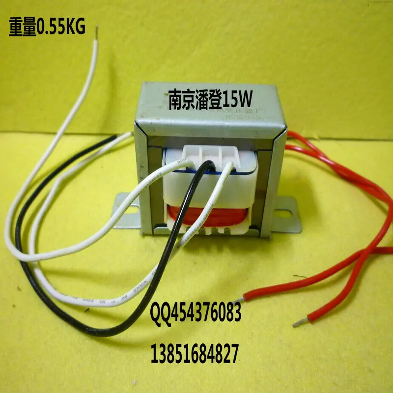 Good appearance power 15W power transformer 18V-0-18V400MA center tapped transformer 15W2*18V