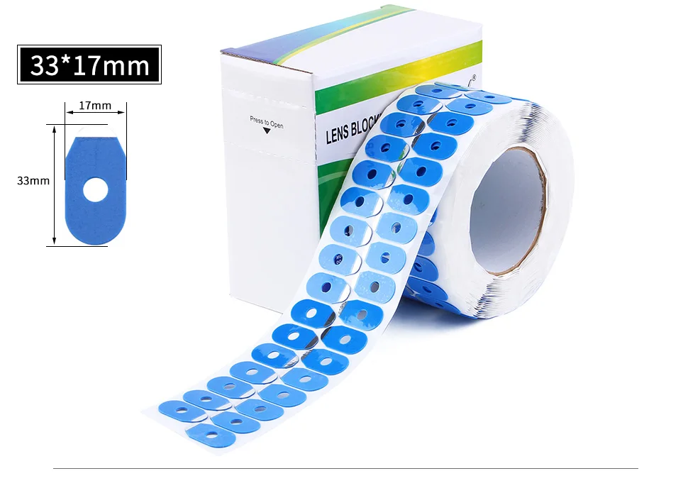 Linsenblockierpads 1000 Stück/Pads Brillen-Klebeband, optisches Klebeband mit hoher Viskosität für die Linsenbearbeitung – Detail 10