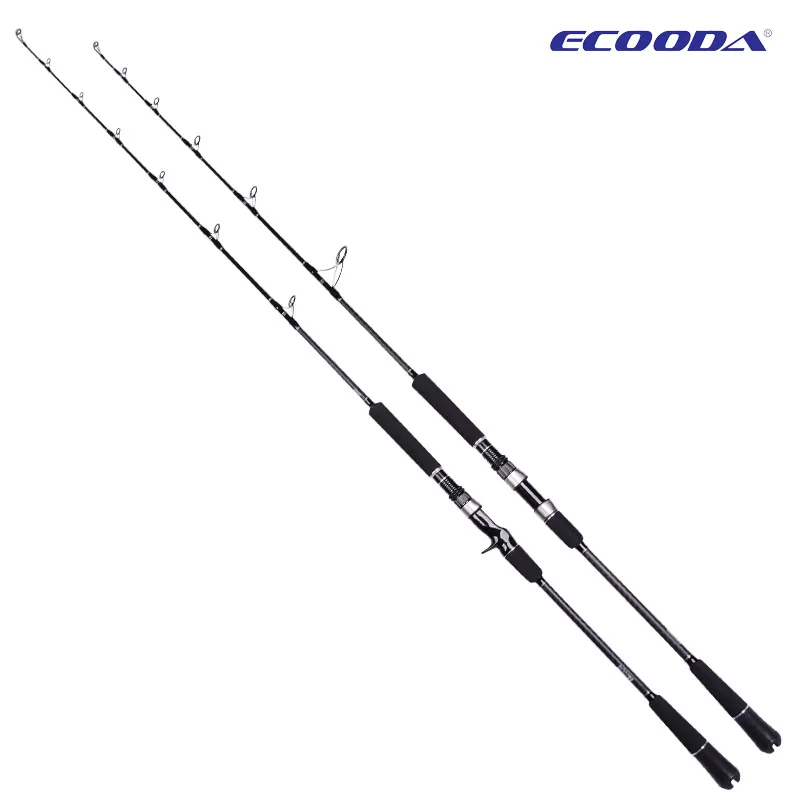 ECOODA EPJ II Full Fuji Parts Single Section 1.6m/1.68m/1.52m  Spinning/Casting Rod  Corss Carbon Boat Rod Jigging Rod