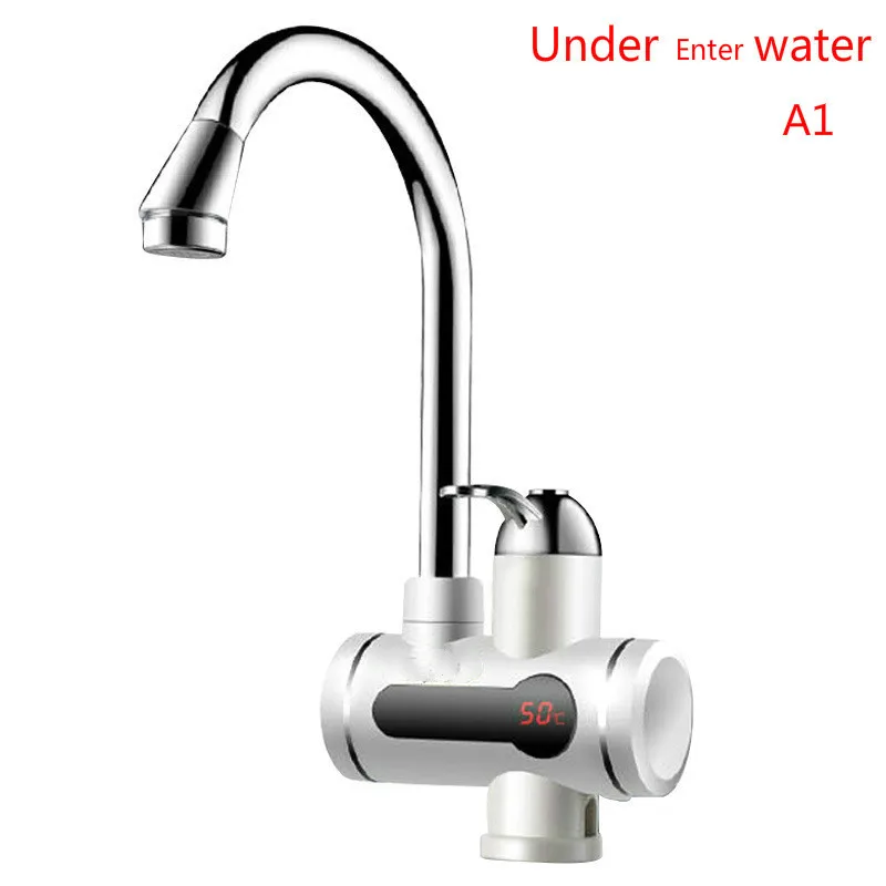 220V Instant Tankless Electric hot Water Heater Faucet Kitchen Instant Heating tap with LED Digital