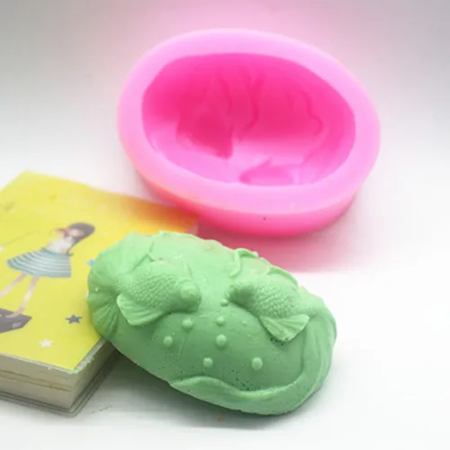 C400 soap mold/handmade soap mold/silicone mold/soap die/silica gel soap die yuanyang fish