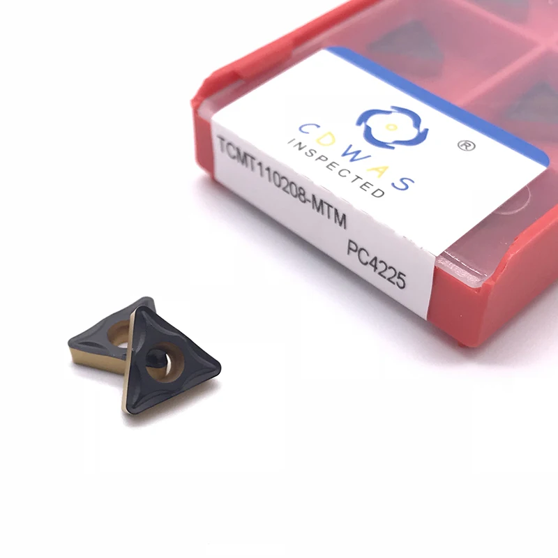 Alta qualidade tcmt110204 tcmt110208 pc4225 ferramenta de rotação interna tcmt inserções de torno cnc ferramentas para aço