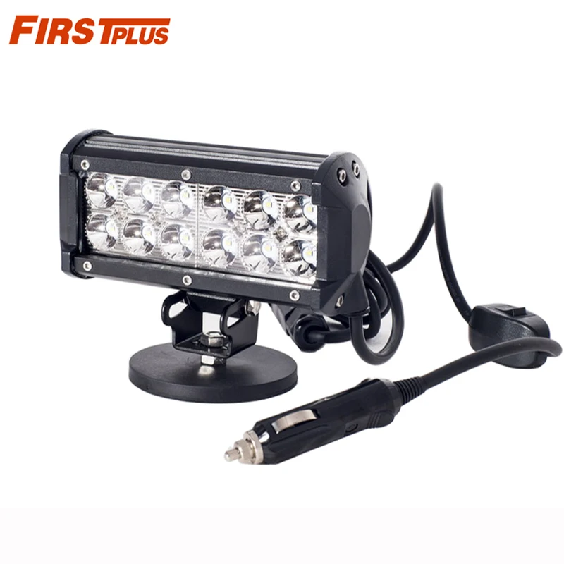 12V 24V 36W LED Light Spotlight Floodlight Hunting Car Truck SUV Motorcycle Headlight Cigarette Lighter Power Supply For Outdoor