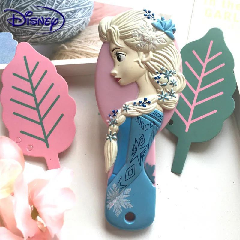 Disney Frozen Princess Comb Kids Gentle Anti-static for Girl 3D Princess Frozen Hair Brushes Mermaid Ariel Handle Hair Comb