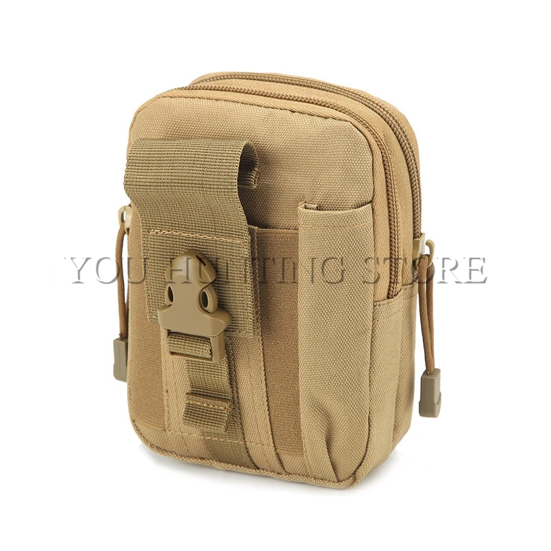 Multicam Tactical Phone Pouch Holster Airsoft Molle Hip Waist Belt Clip Bag Wallet EDC Gadget Pouch Tool Dump Drop Bag Holder