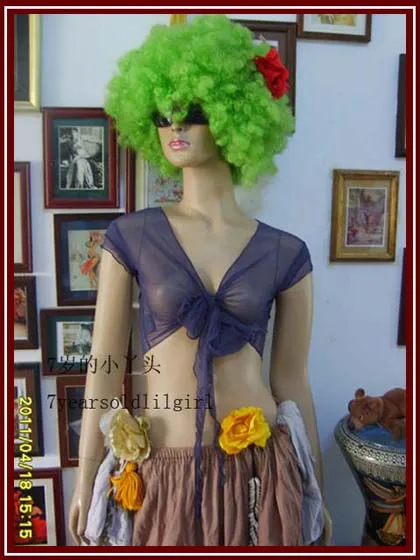 

Прозрачный Тонкий Топ для танца живота без рукавов