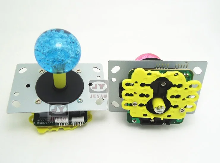 2 pcs/lot crystal bubble top ball joystick and microswitch , parts for arcade game machine