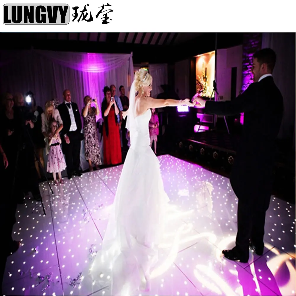 

60*60cm/120cm*60cm Wireless Connect Led Dance Floor Led Starlit Dance Panels For Wedding Stage