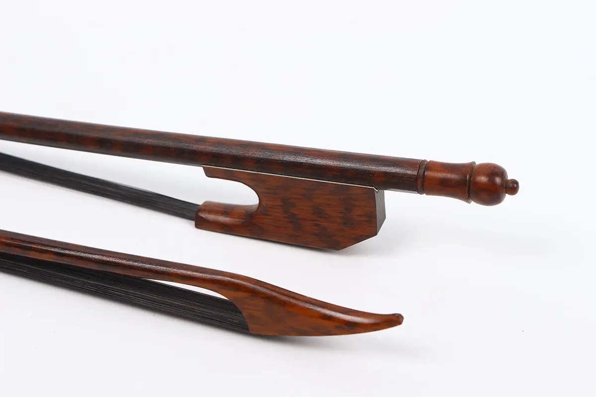 

4/4 Violin Bow Snakewood Bow Black Bow Hair Baroque Style Top Grade Yinfente