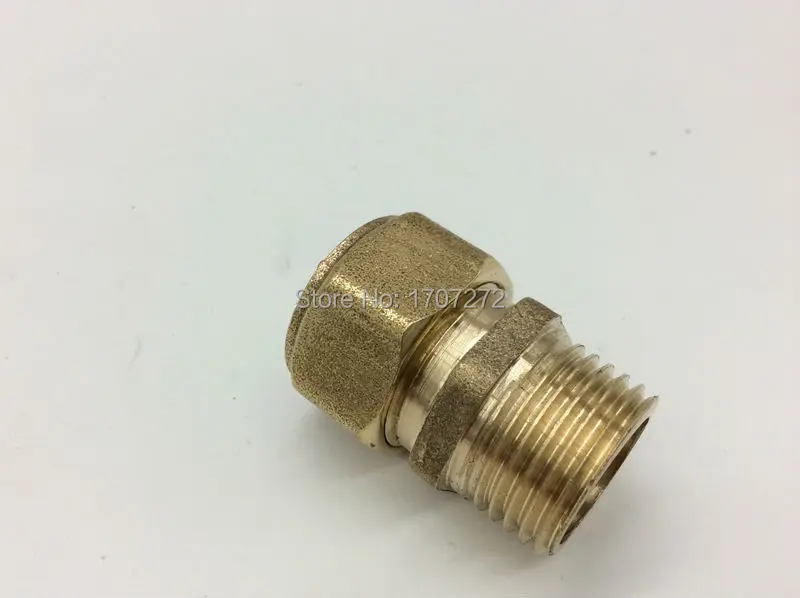 Free shipping 1216*1/2M PEX-al-PEX pipe connector male thread pipe fitting,copper fitting