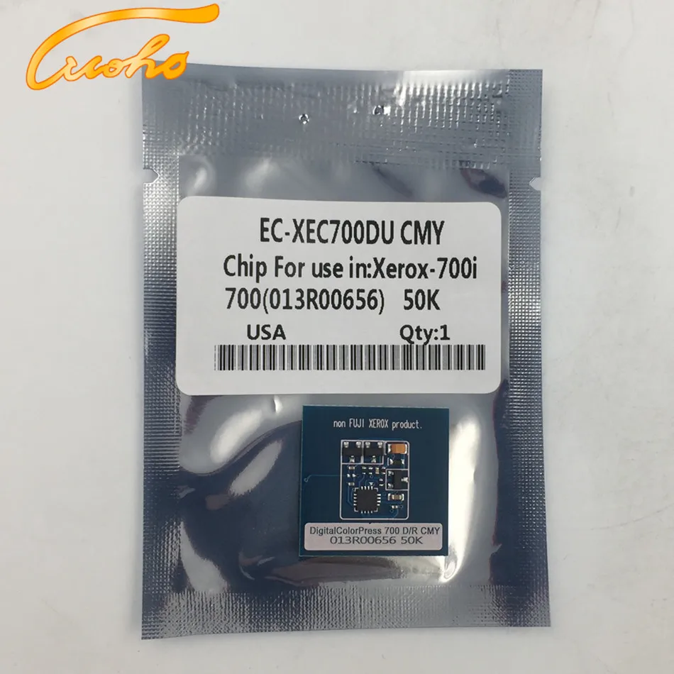 12PCS DCP 700 drum chip for Xerox 700 drum cartridge 013R00656 ( C M Y )  013R00655 ( Black ) drum cartridge chip