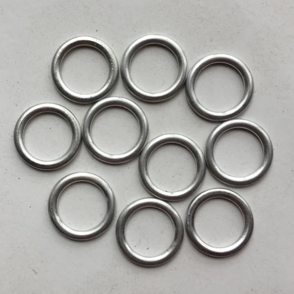 10PCS Engine Oil Drain Plug Gasket N0138157 14X20X1.5mm Oil Pan Screw Washer 14MM Metal Washer Gasket 408300330