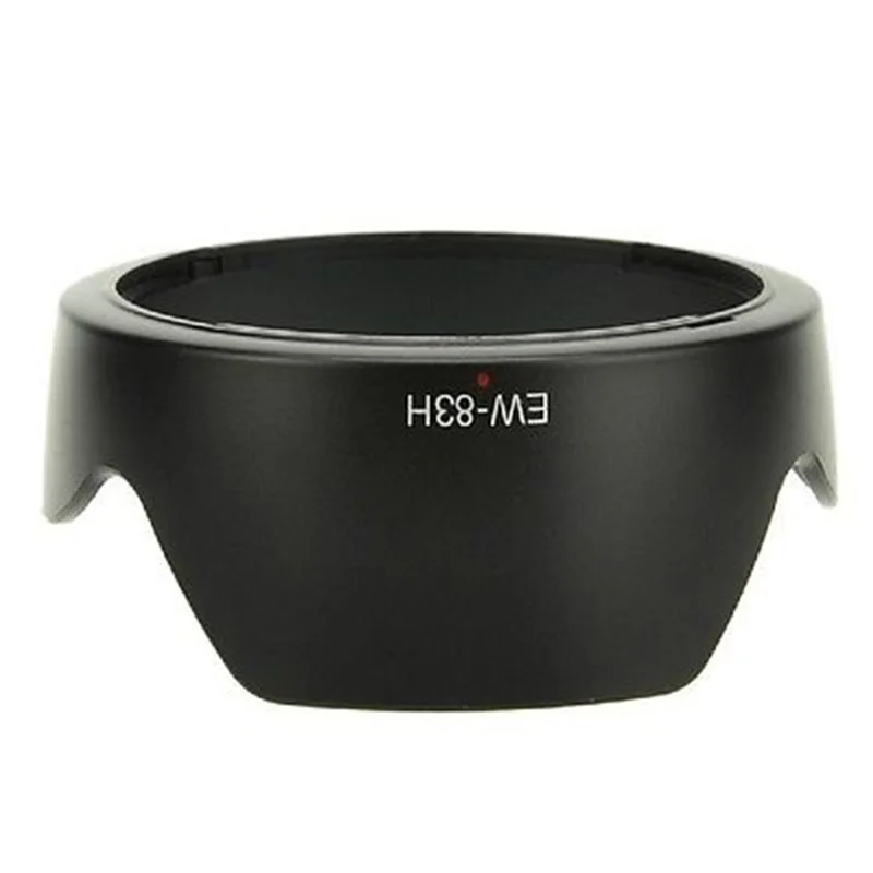 เลนส์กล้องถ่ายรูป EW-83H 77มม. ฮูดเลนส์กล้องถ่ายรูปสำหรับ Canon LEN Hood EOS EF 24-105มม. f/ 4L เป็นตัวกรองสีดำ USM