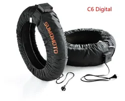 C6 Digital Tire Set Più Caldo 17 Pollici di Copertura Del Pneumatico anteriore e posteriore su misura LOGO Della Gomma Riscaldatore per Moto 2 pcs 190 120 pneumatici