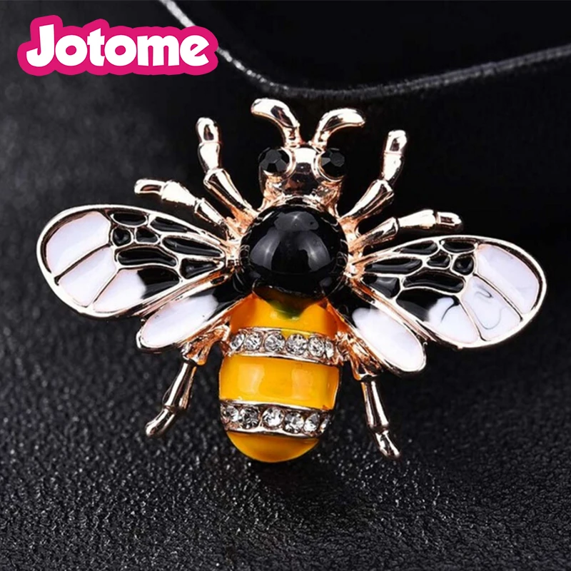 

Jotome fashion jewelry insect beetle brooches enamel honey bee pins