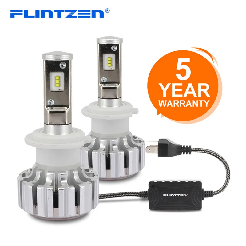 

Flintzen Car LED Headlight Bulbs All in One H7 H11 H1 H3 9005 9006 9012 50W H4 LED car headlight Bulbs Auto High Low Beam Lights