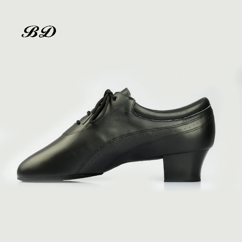 MEN SHOES Dance Shoes Ballroom Latin Shoes Imported Comfortable Insole Sweat Deodorant Imported Patent Leather Heel 4.5 cm Hot