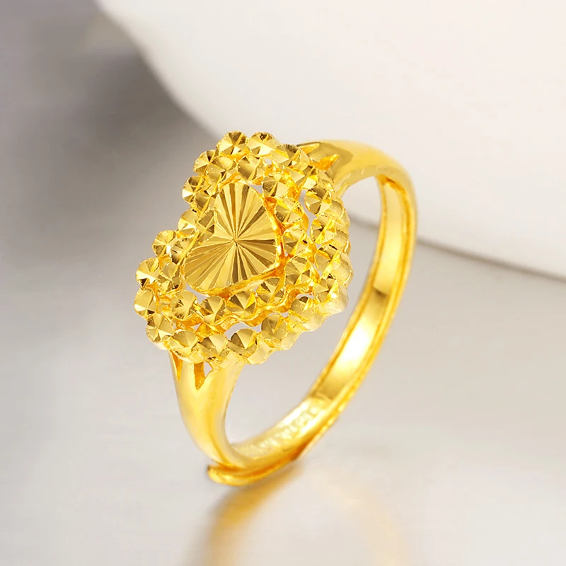 XXX 24K Pure Gold Ring Real AU 999 Solid Gold Rings Elegant Charming Upscale Trendy Classic Party Fine Jewelry Hot Sell New 2023