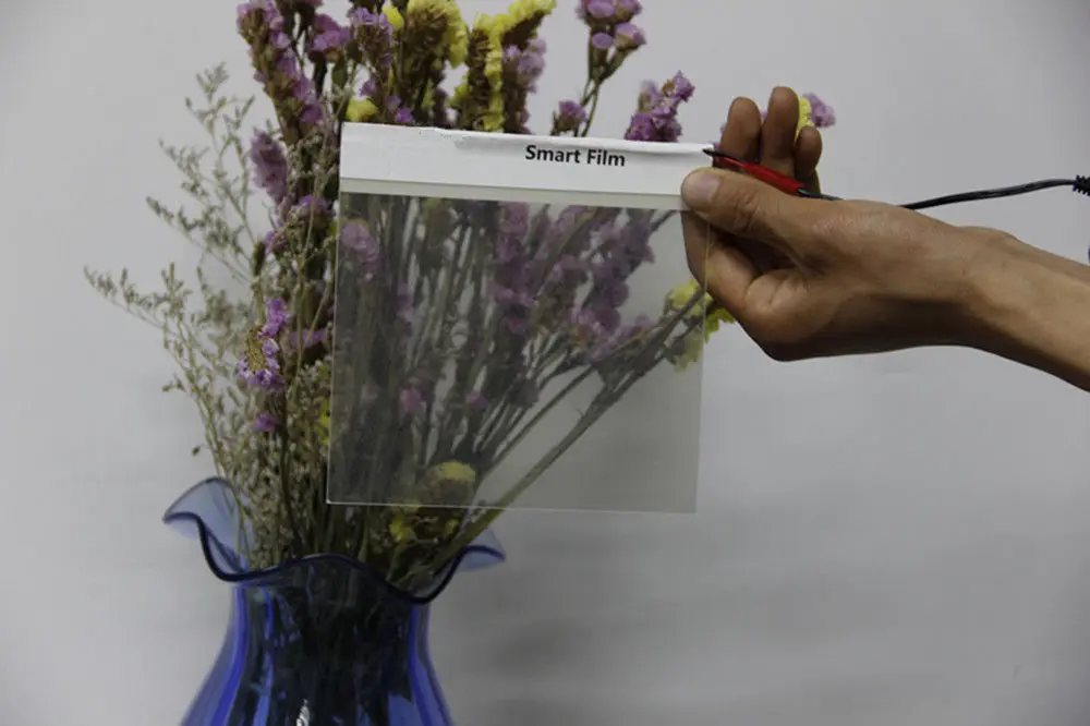 15x15cm/4.5X4.5Inch Smart PDLC Film White to Opaque Sample High quality Tint Film