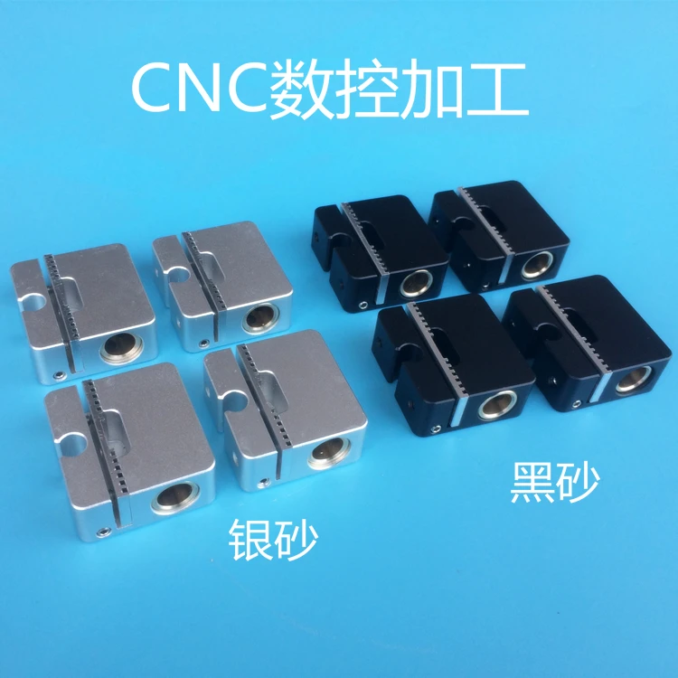 4pcs Ultimaker 2 UM2 aluminum alloy slider black/silver cross slider + sync belt buckle  for 3D printer accessories