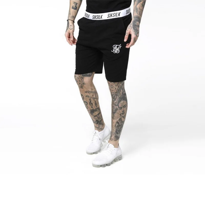 Mens Summer cotton shorts Sik Silk Kanye West Fitness Bodybuilding Casual Joggers workout Brand sporting short pants Sweatpants