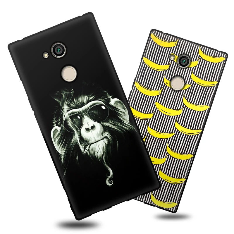 JURCHEN Silicone Case For Sony Xperia XA2 H3113 H3123 H3133 Cartoon TPU Bags Cover Sony XperiaX XA 2 X A2 Dual H4233 H4213 H322