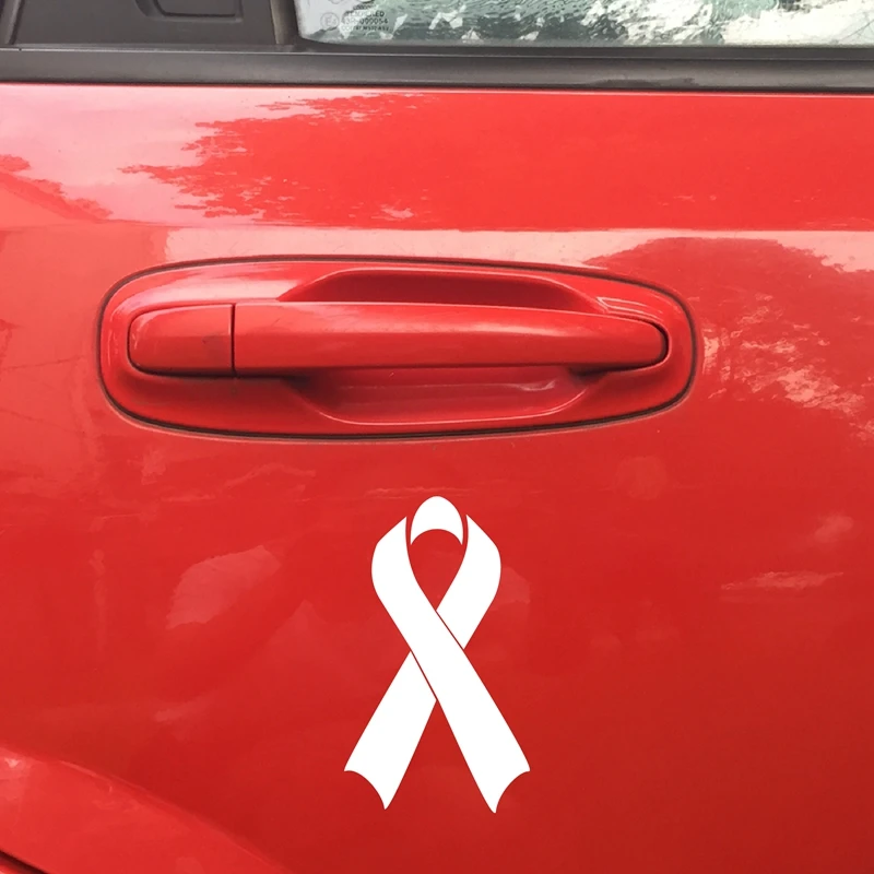 Breast Cancer Care Awareness Ribbon Vinyl Sticker Car Truck Window Laptop Die Cut Removable Vinyl Decal Sticker