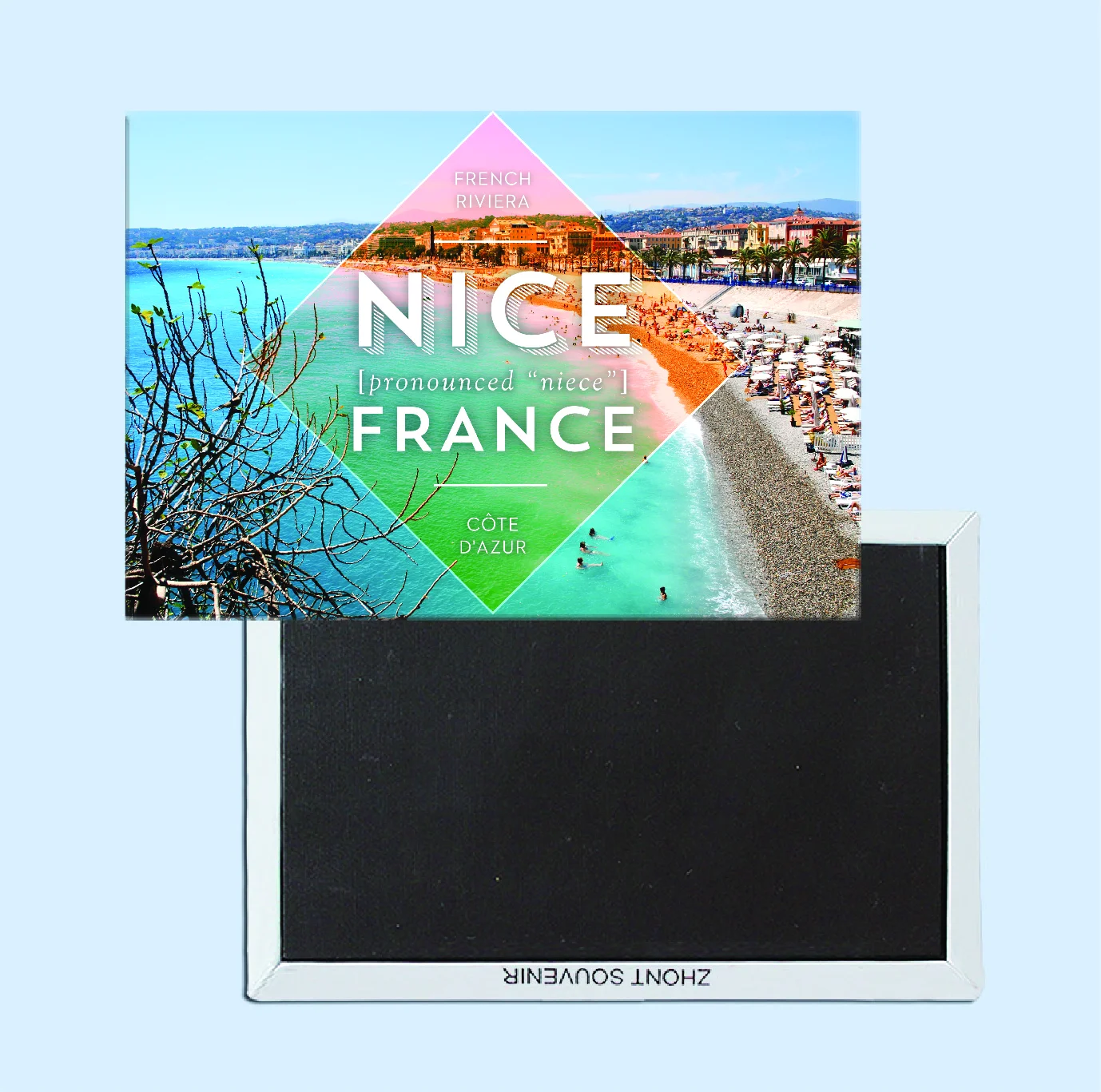 

Nice, France tourist souvenirs, magnetic fridge magnets, home decoration crafts,special gifts for friends