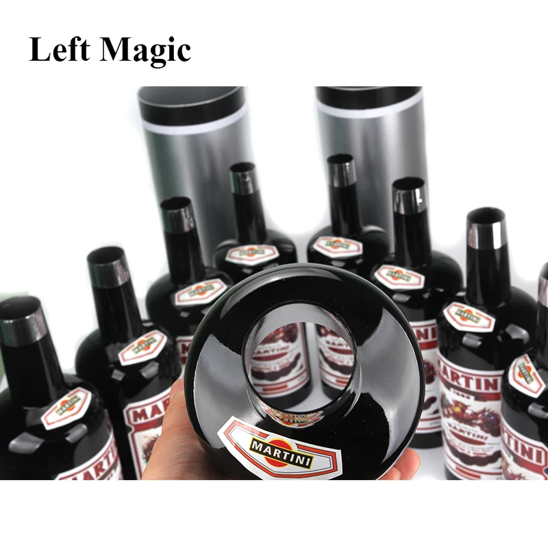 Multiplying Bottles 10 Bottles Black Magic Trick Stage Magic Props Close Up Mentalism Illusion Classic Toy